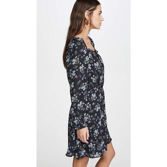 CUPCAKES & CASHMERE Elsie Floral Square Neck Dress Sz Small - Picture 4 of 10